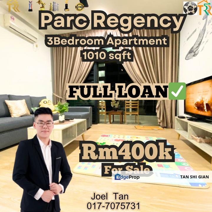Parc Regency 3Bedroom Apartment for Sale, Johor, Masai