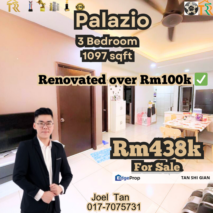 Palazio 3bedroom for Sale, Johor, Johor Bahru