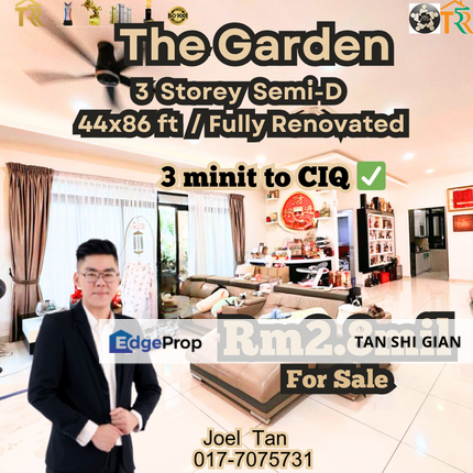 The Garden, Polo Park SemiD for Sale, Johor, Johor Bahru