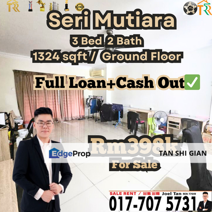 Seri Mutiara 3bedroom Apartment for Sale, Johor, Masai