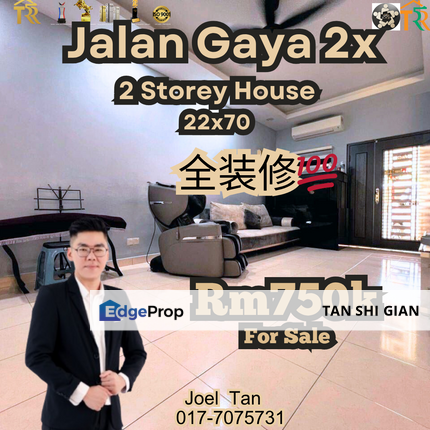 Taman Gaya 2Storey Terrace for Sale, Johor, Ulu Tiram