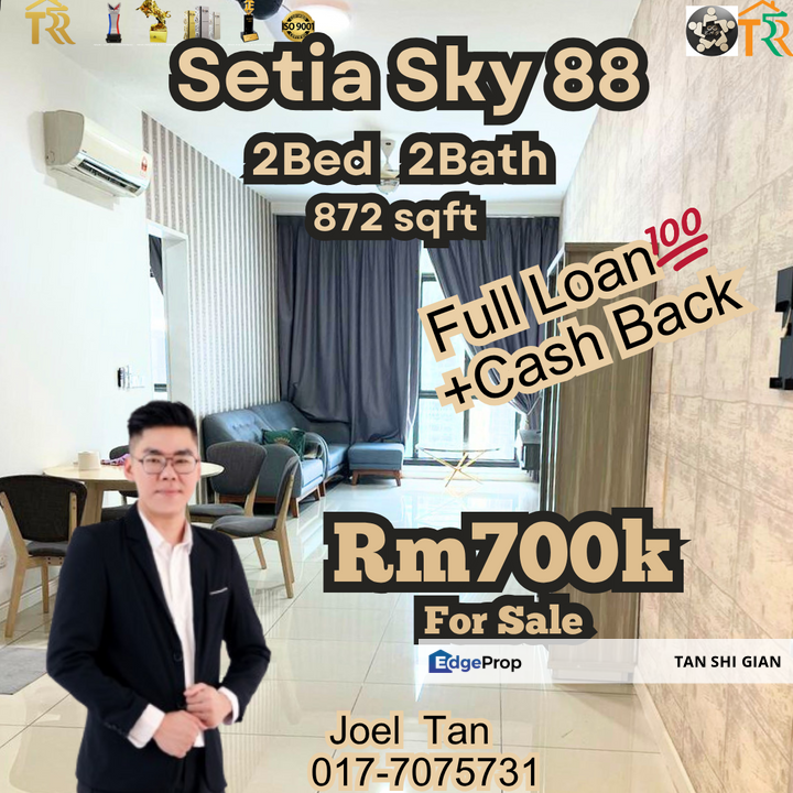 Setia Sky 88 Apartment 2Bed for Sale, Johor, Johor Bahru