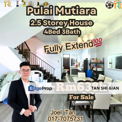 Pulai Mutiara 2.5Storey House for Sale, Johor, Kangkar Pulai