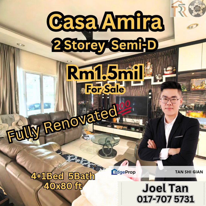 Iskandar Puteri, Casa Amira Semi-D for Sale, Johor, 
