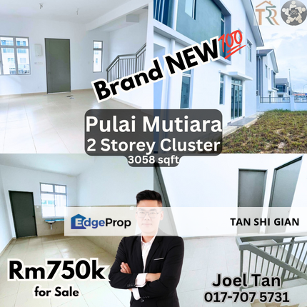 Pulai Mutiara Cluster House for Sale, Johor, Kangkar Pulai