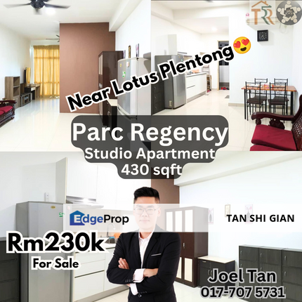 Parc Regency Studio Apartment for Sale, Johor, Masai