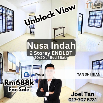Nusa Indah 2Storey ENDLOT for Sale, Johor, Nusajaya