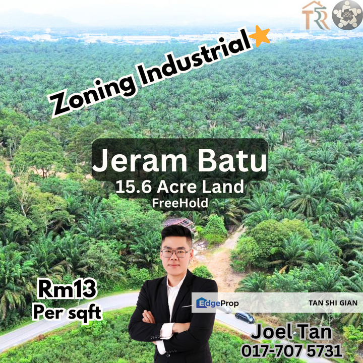 Pekan Nanas, Jeram Batu 15.6Acre Land for Sale, Johor, Pontian