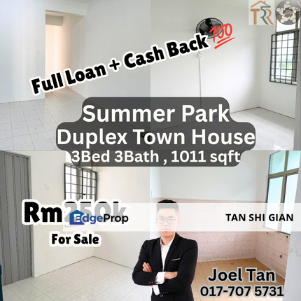 Summer Park Town House Duplex unit for Sale, Johor, Masai