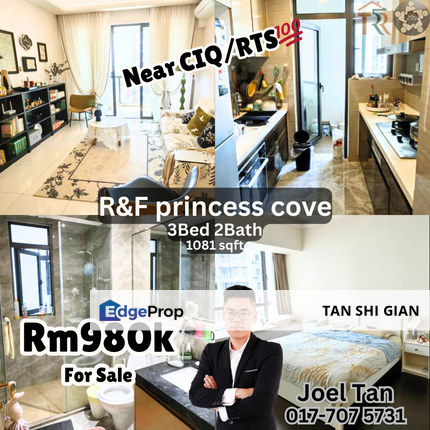 R&F princess Cove 3Bed unit for Sale , Johor, Johor Bahru