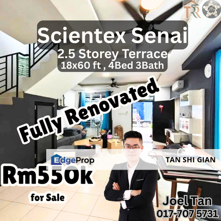 Scientex Jaya 2.5 Storey House for sale , Johor, Senai