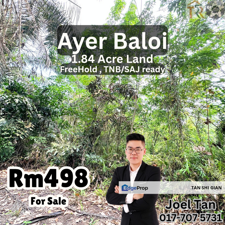 Pontian, Ayer Baloi 1.84Acre Land for Sale, Johor, Pontian