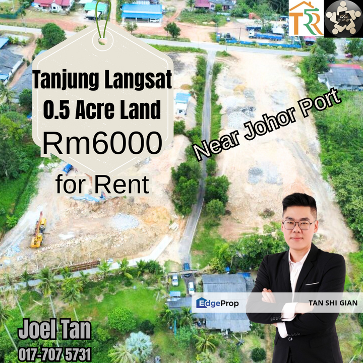Tanjung Langsat 0.5Acre Land for Rent, Johor, Pasir Gudang