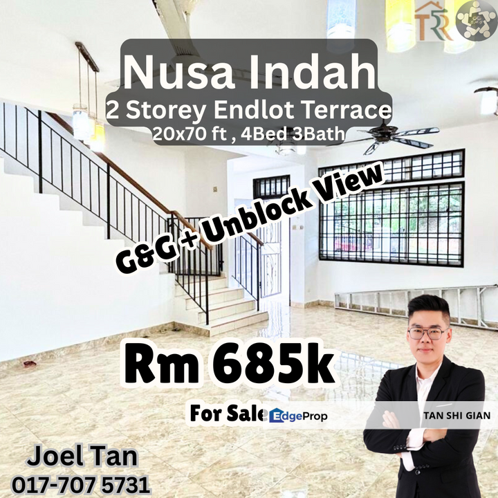 Nusa Indah 2Storey ENDLOT HOUSE for Sale , Johor, Nusajaya