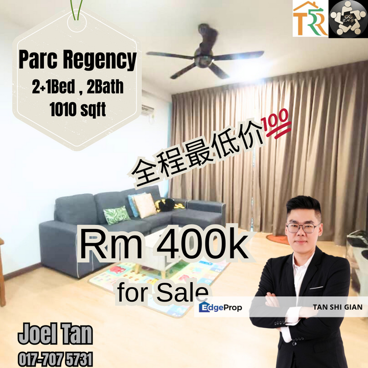 Parc Regency 2+1Bedroom Apartment for Sale, Johor, Masai