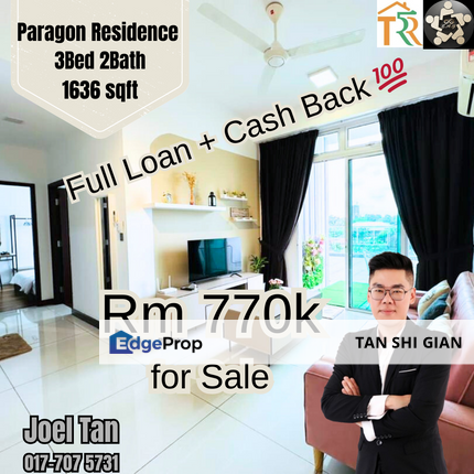 Paragon Suite 3Bedroom Apartment for Sale , Johor, Johor Bahru