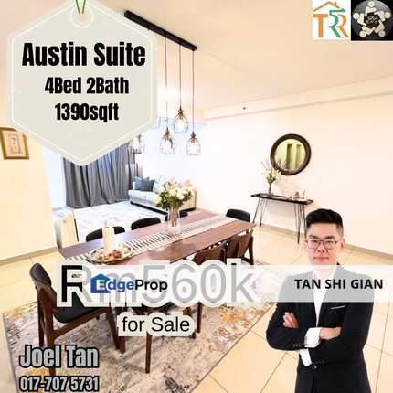 Austin Suites 4bedroom Apartment for Sale, Johor, Johor Bahru