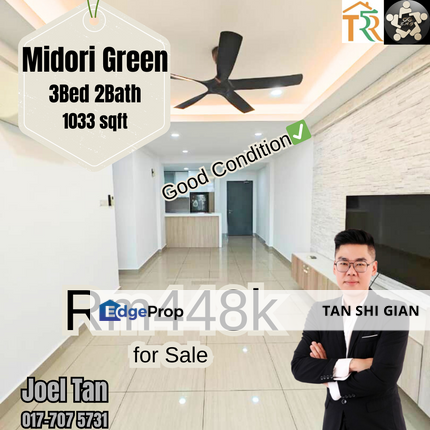 Midori Green 3bedroom Apartment for Sale, Johor, Johor Bahru