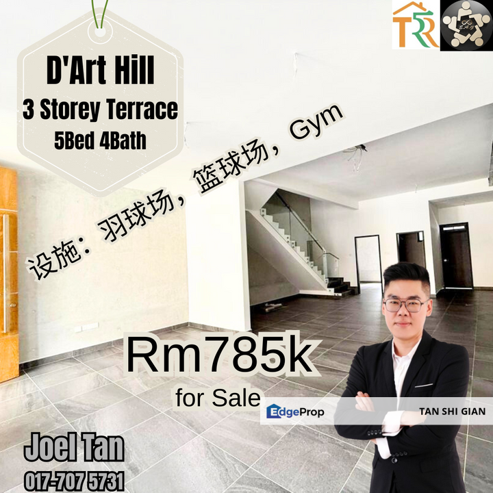 Kulai, Indahpura D'Art Hill Residence 3Storey House for Sale , Johor, Kulai