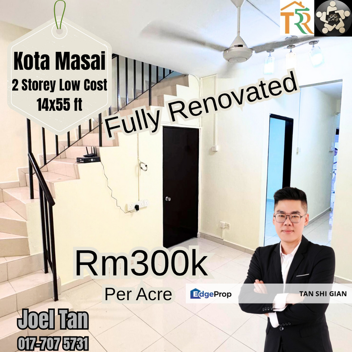 Kota Masai 2Storey Low Cost House for Sale, Johor, Pasir Gudang