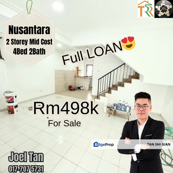 Nusantara 2Storey Mid Cost House for Sale, Johor, Gelang Patah