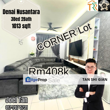 Senai Nusantara 3bed CORNER apartment for Sale , Johor, Nusajaya