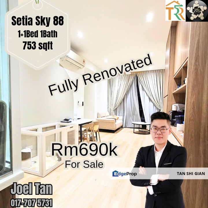 Setia Sky88 1+1Bedroom Apartment for Sale , Johor, Johor Bahru