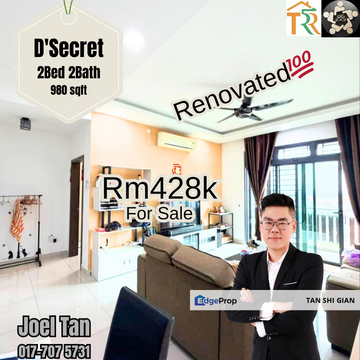 D'Secret Garden 2Bedroom Apartment for Sale , Johor, Johor Bahru