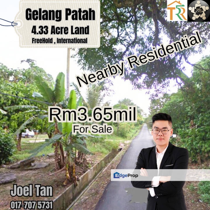 Gelang Patah 4.33 acre land for Sale , Johor, Skudai