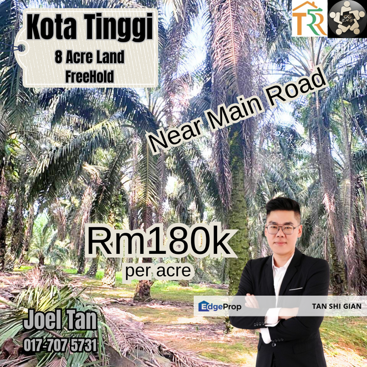 Kota Tinggi 8 acre land for Sale , Johor, Kota Tinggi