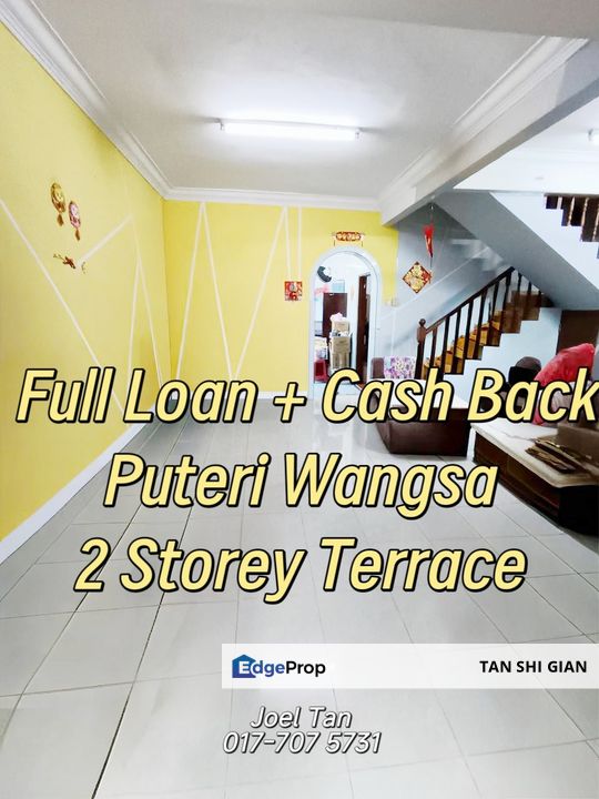 Puteri Wangsa FULL LOAN 2Storey for Sale, Johor, Ulu Tiram