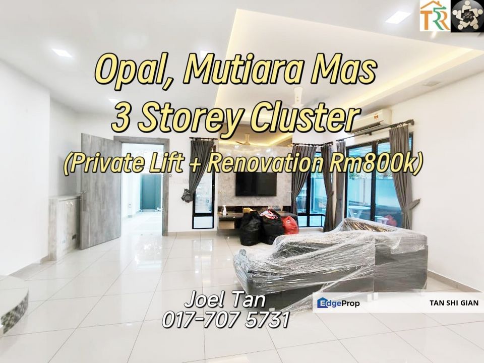 Opal, Mutiara Mas 3Storey Cluster House for Sale , Johor, Skudai
