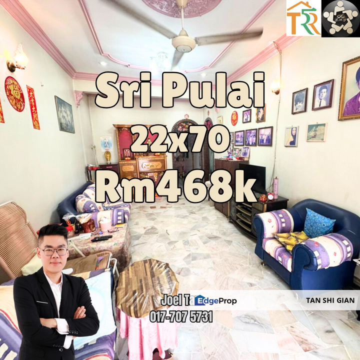 Sri pulai Single Storey for Sale, Johor, Skudai