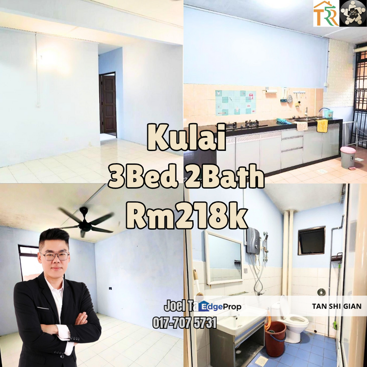 Kulai, Rose Villa 3bed Apartment for Sale , Johor, Kulai