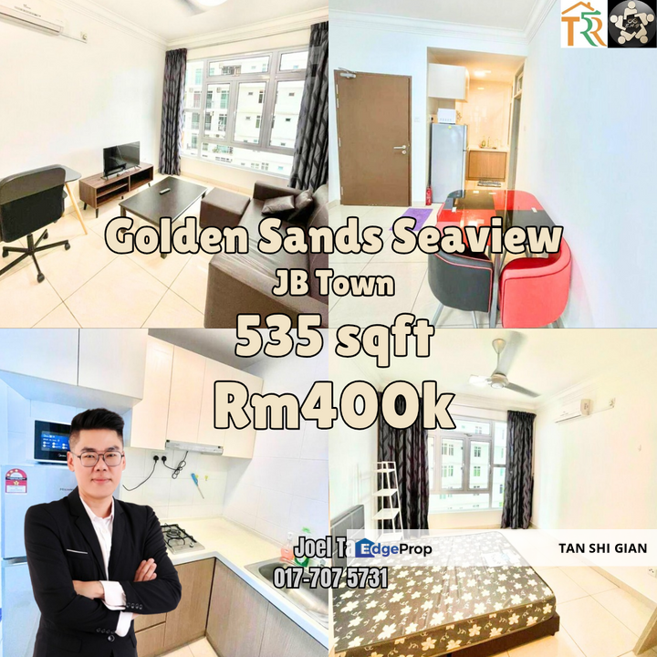 Golden Sands Seaview 1bed apartment for Sale , Johor, Johor Bahru