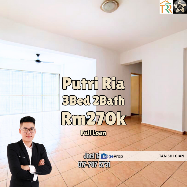 Putri Ria 3Bedroom Apartment for Sale , Johor, Masai
