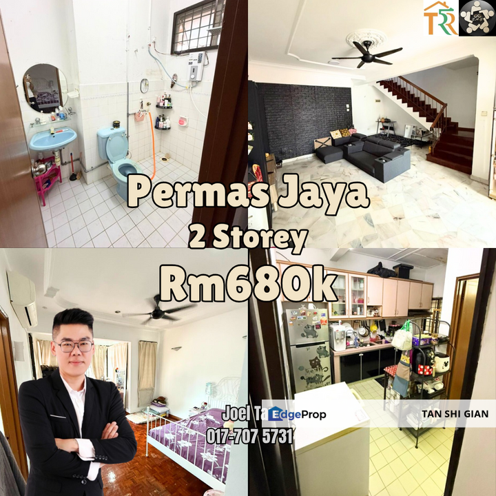 Permas Jaya Terrace House for Sale, Johor, Johor Bahru