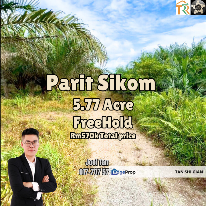 Pontian Parit Sikom 5.7 Acre Land for Sale, Johor, Pontian