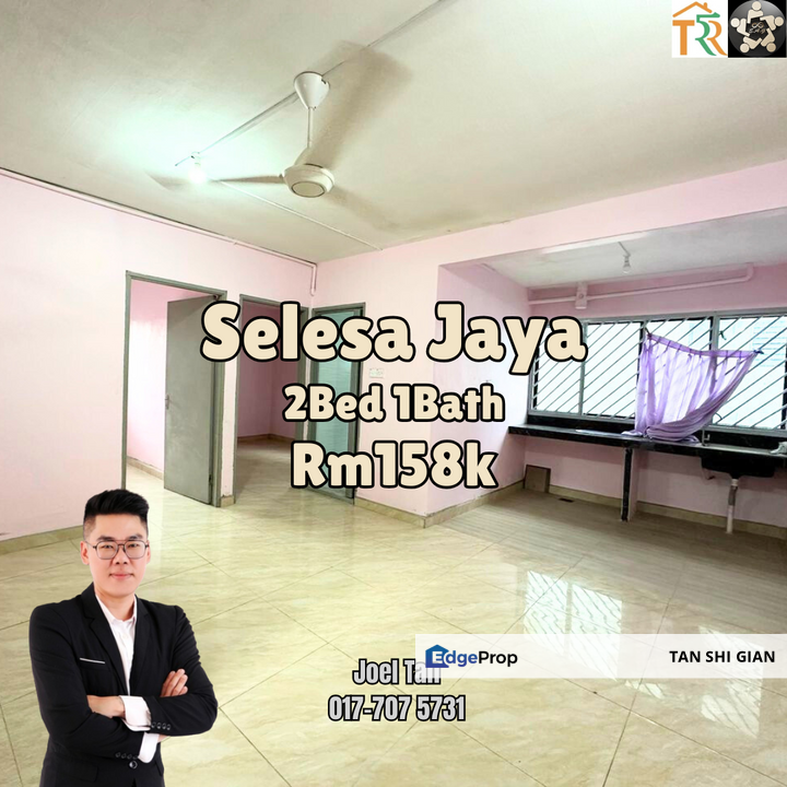 Flat Selesa Jaya 2bedroom Unit for Sale, Johor, Skudai