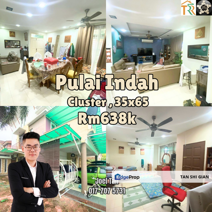 Pulai Indah Cluster House for Sale , Johor, Kangkar Pulai