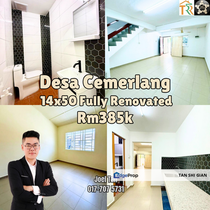 Desa Cemerlang double Storey low cost for Sale, Johor, Ulu Tiram