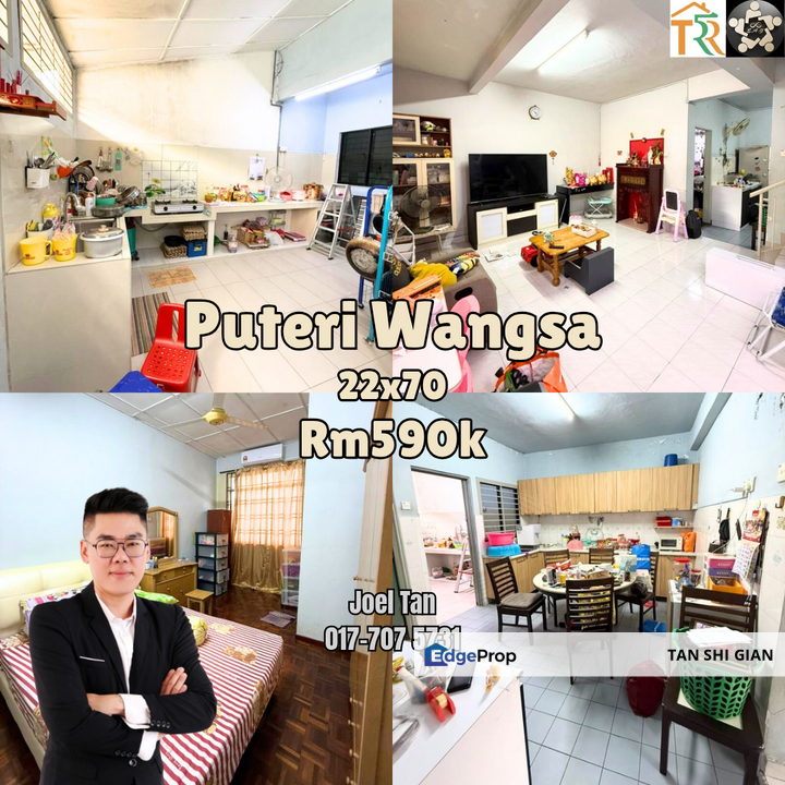Puteri Wangsa FULL LOAN 2Storey for Sale, Johor, Ulu Tiram