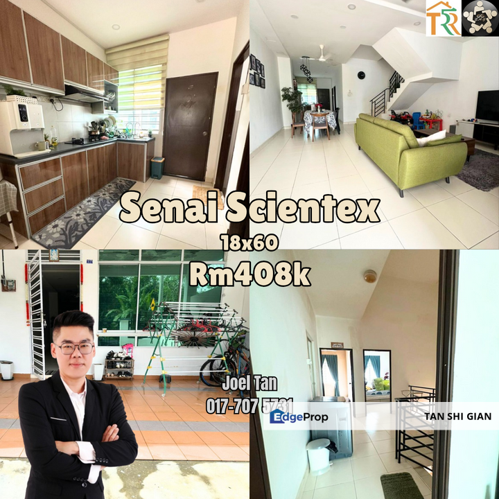 Senai Scientex 2storey Terrace for Sale, Johor, Senai