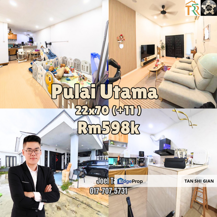 Pulai Utama Endlot 2Storey Terrace for sale , Johor, Skudai