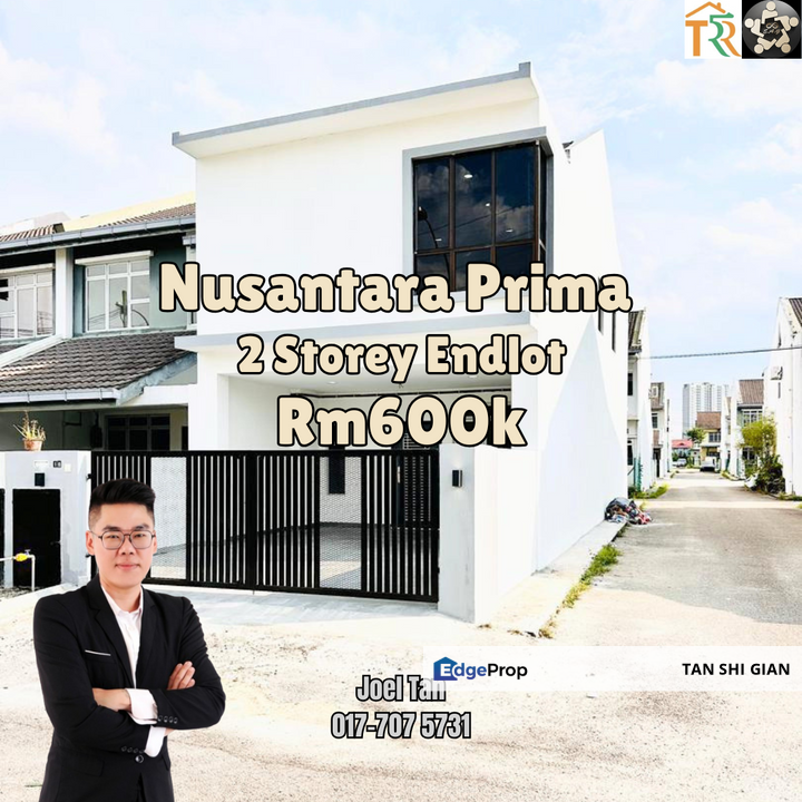 Nusantara Prima 2storey Endlot for Sale, Johor, Nusajaya
