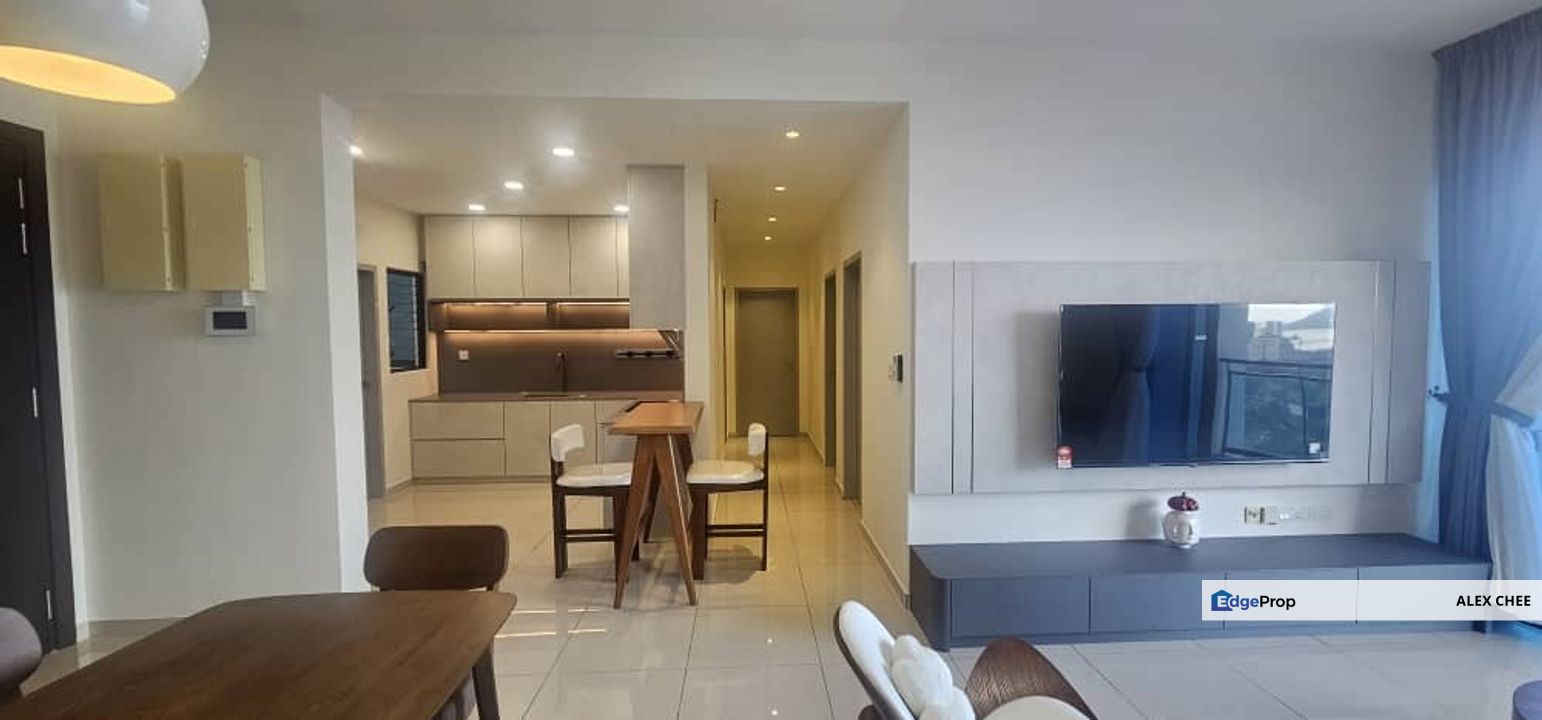 Waterside Residence @ Gelugor for rent fully furnished 3 bedroom, Penang, Gelugor