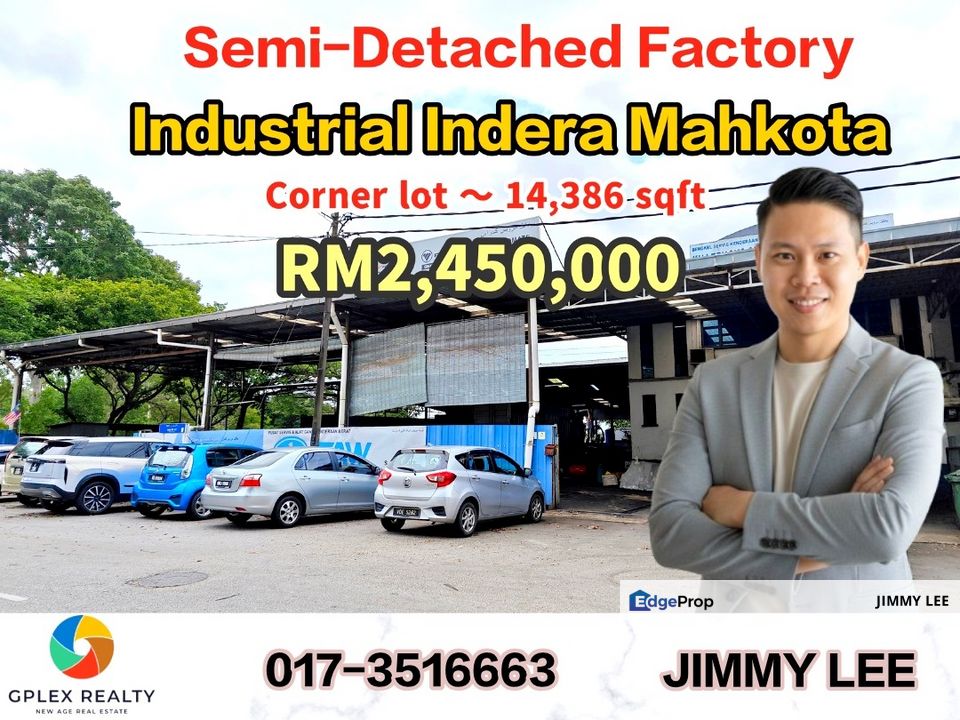 INDERA MAHKOTA 14 KUANTAN - SEMI DETACHED FACTORY , Pahang, Kuantan