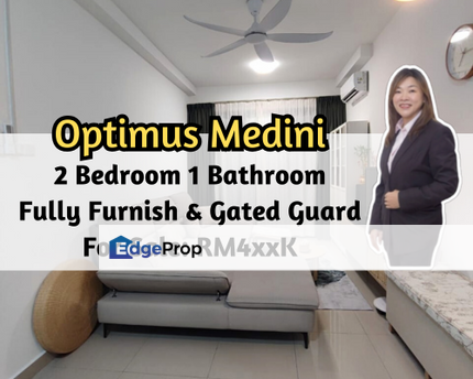 Optimus Medini, Nusajaya, Johor, 2 Bedroom 1 Bathroom, Fully Furnished, Gated Guarded, Johor, 