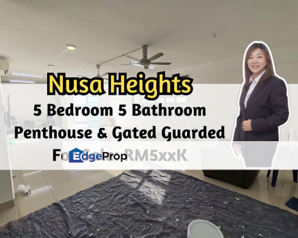 Nusa Heights (Nusa Puncak), Gelang Patah, Johor, Penthouse, 5 Bedroom, 3 Car Park, Gated Guarded, Johor, Gelang Patah