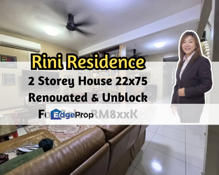 Rini Residences, Skudai, Johor, 2 Storey House 22x75, Renovated, Unblock, Gated Guarded, Johor, Skudai